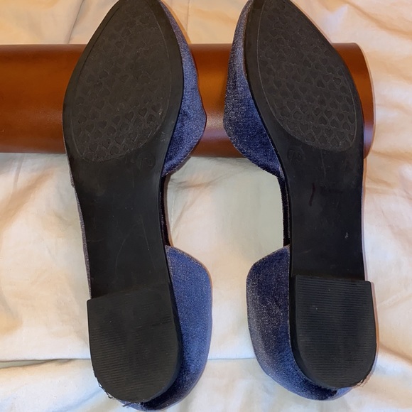 Chinese Laundry Velvet Flats Size 7.5 M. Dark Steel Grey Color. - Picture 8 of 9
